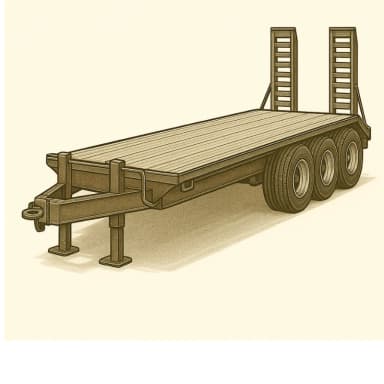 Tri-Axle Equipment Trailer